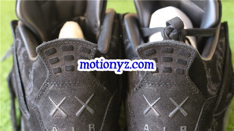 Authentic Kaws x Air Jordan 4 Cool Black